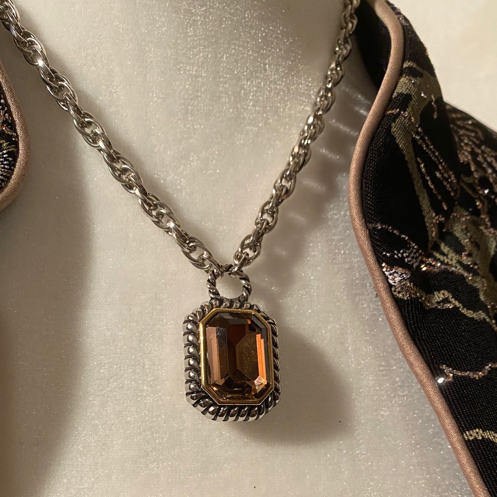 Cookie Lee Genuine Crystal Fashion Necklace